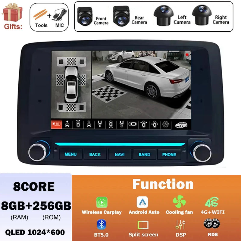 Autoradio CarPlay Fiat Panda (2003-2012) – Écran QLED 7 pouces, jusqu'à 8 Go + 256 Go, vue 16