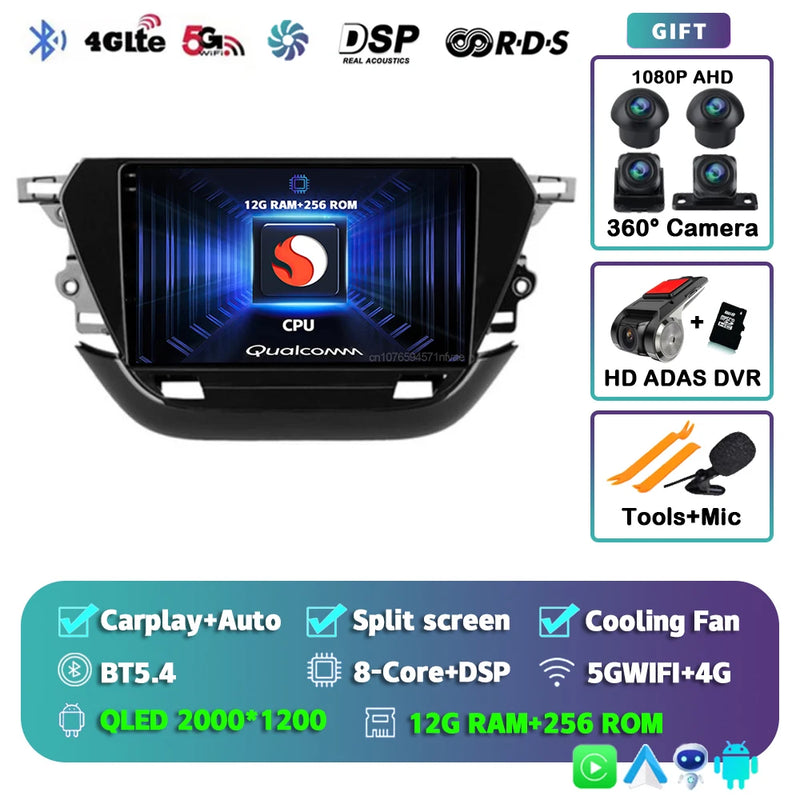 Autoradio CarPlay Opel Corsa F (2019-2023) – Écran 9 pouces, jusqu'à 12 Go + 256 Go, vue 31