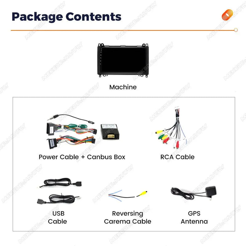 Autoradio CarPlay Mercedes Classe B W245, Vito W639 et Sprinter (2004-2016) – Écran 9 pouces, vue 6