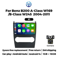 Autoradio CarPlay Mercedes Classe A W169 et Classe B W245 (2004-2011) – Écran 9 pouces, sans fil, vue 10