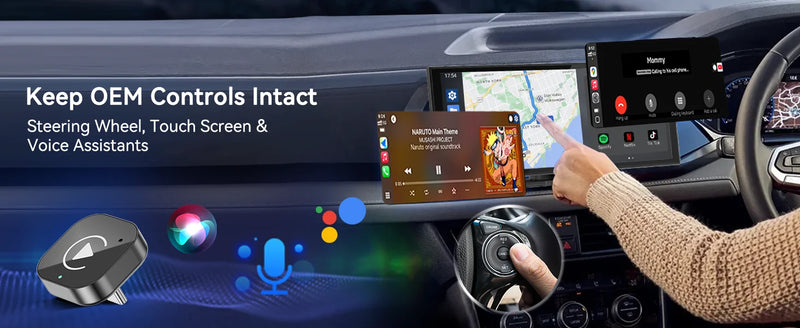 Adaptateur CarPlay Sans Fil USB-C Mini – CarPlay et Android Auto, Wi-Fi 5 GHz, Bluetooth 5.0, vue 10