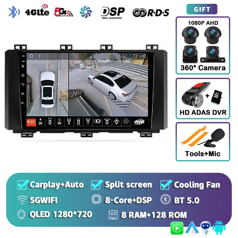 Autoradio CarPlay Seat Ateca et Cupra Ateca (2016-2021) – Écran 9 pouces, Android 16, vue 46