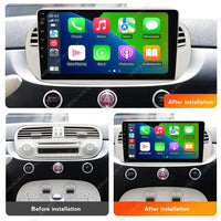 Autoradio CarPlay Fiat 500 (2010-2015) – Écran 9 pouces IPS, Android 14, jusqu'à 2 Go + 32 Go, vue 2
