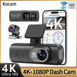 Dashcam 4K Wi-Fi Double Caméra – Écran 1,47 Pouce, GPS en Option, Kit Parking 24 h
