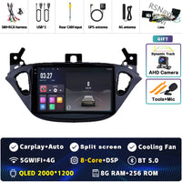 Autoradio CarPlay Opel Corsa E (2014-2019) et Adam (2013-2016) – Écran 9 pouces 2K, jusqu'à 12 Go + 256 Go, vue 9