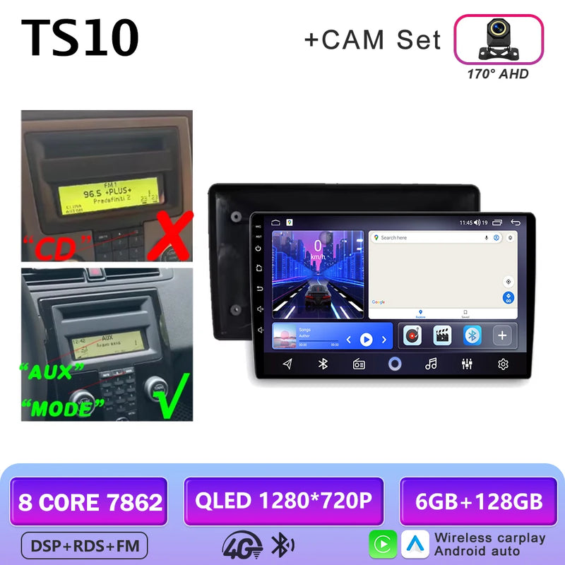 Autoradio CarPlay Volvo C30, S40, V50 et C70 (2004-2012) – Écran 9 pouces, jusqu'à 12 Go + 256 Go, vue 42