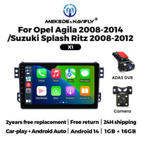 Autoradio CarPlay Opel Agila (2008-2014) et Suzuki Splash (2008-2012) – Écran 9 pouces, vue 10