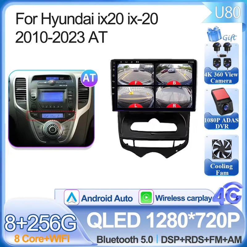Autoradio CarPlay Hyundai ix20 (2010-2023) – Écran 9 pouces, jusqu'à 12 Go + 256 Go, vue 51