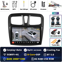 Autoradio CarPlay Dacia Sandero et Logan 2 (2014-2019) – Écran 9 pouces, jusqu'à 12 Go + 256 Go, vue 28
