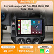 Autoradio CarPlay Volkswagen Polo 4 (2004-2009) – Écran QLED 9 pouces, Android 16, jusqu'à 12 Go + 256 Go