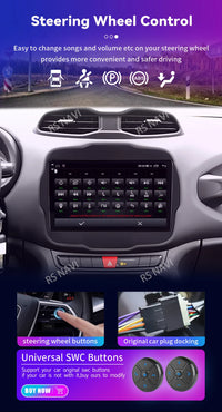 Autoradio CarPlay Jeep Renegade (2016-2020) – Écran 9 pouces, jusqu'à 16 Go + 512 Go, vue 24