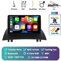 Autoradio CarPlay Renault Mégane 2 (2002-2009) – Écran 9 pouces, jusqu'à 16 Go + 512 Go, vue 24
