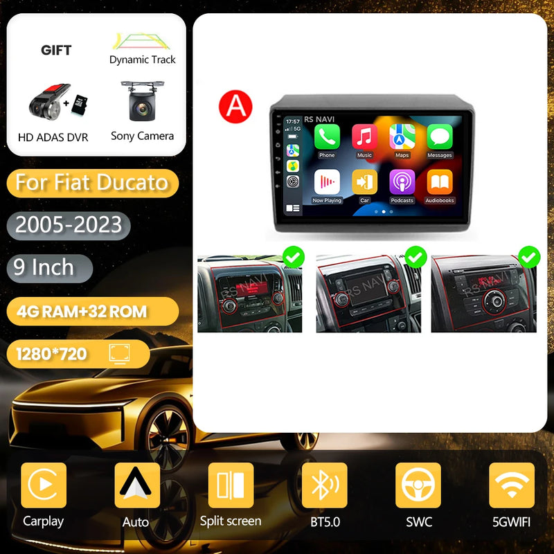 Autoradio CarPlay Fiat Ducato, Peugeot Boxer et Citroën Jumper (2007-2015) – Écran 9 pouces, jusqu'à 16 Go + 256 Go, vue 38