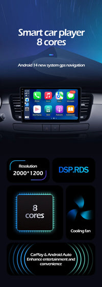 Autoradio CarPlay Citroën C3 et DS3 – Écran IPS 7 pouces, jusqu'à 8 Go + 256 Go, vue 10