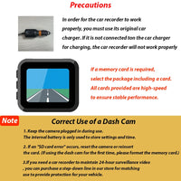 Dashcam Avant et Intérieur 1080P – Écran 2 Pouces, Caméra Arrière en Option, vue 7