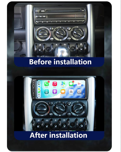 Autoradio CarPlay Sans Fil pour MINI Cooper S R50 R52 R53