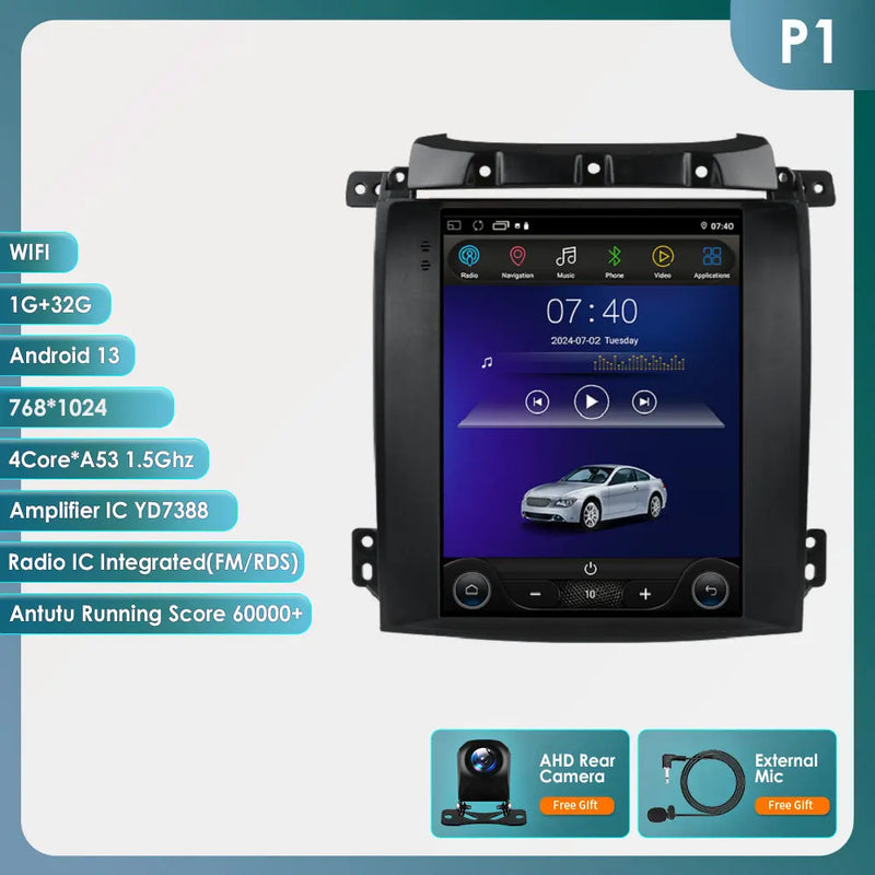 Autoradio CarPlay Kia Sorento BL (2002-2006) – Écran vertical 9,7 pouces, vue 11