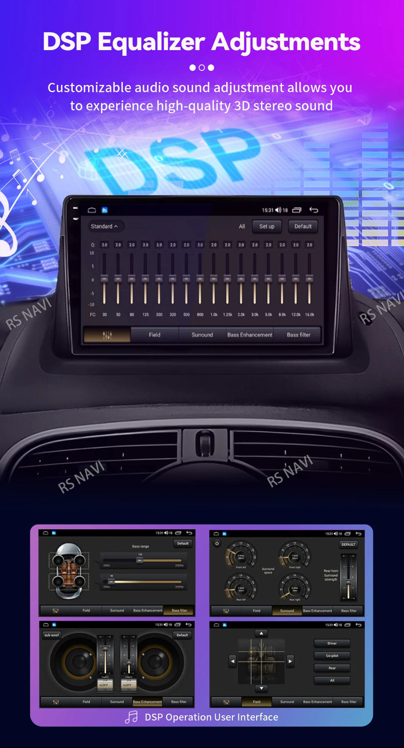 Autoradio CarPlay Renault Kangoo (2009-2018) – Écran 9 pouces, Android 16, jusqu'à 16 Go + 512 Go, vue 13