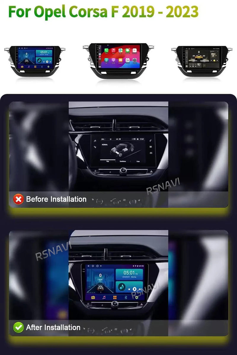 Autoradio CarPlay Opel Corsa F (2019-2023) – Écran 9 pouces, jusqu'à 12 Go + 256 Go, vue 7