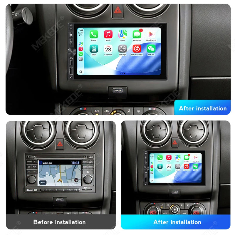 Autoradio CarPlay 2 DIN Universel – Écran 7 Pouces, Android, 2 Go ou 4 Go, vue 2