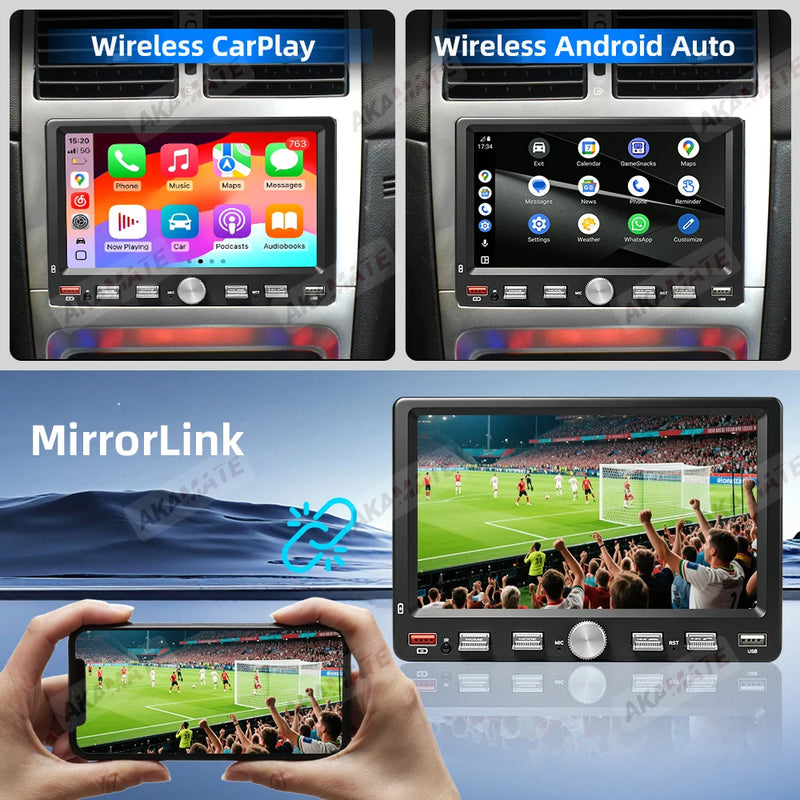 Autoradio CarPlay 1 DIN Universel – Écran 7 Pouces Réglable, Sans Fil, vue 11