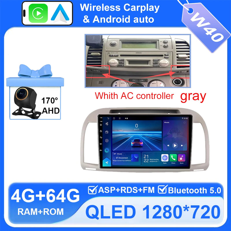Autoradio CarPlay Nissan Micra K12 (2002-2010) – Écran 9 pouces, jusqu'à 12 Go + 256 Go, vue 24