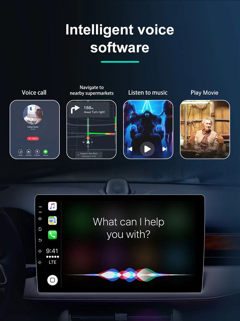 Autoradio CarPlay Ford Fiesta (2009-2017) – Écran 9 pouces, option écran 2K, jusqu'à 12 Go + 256 Go, vue 15