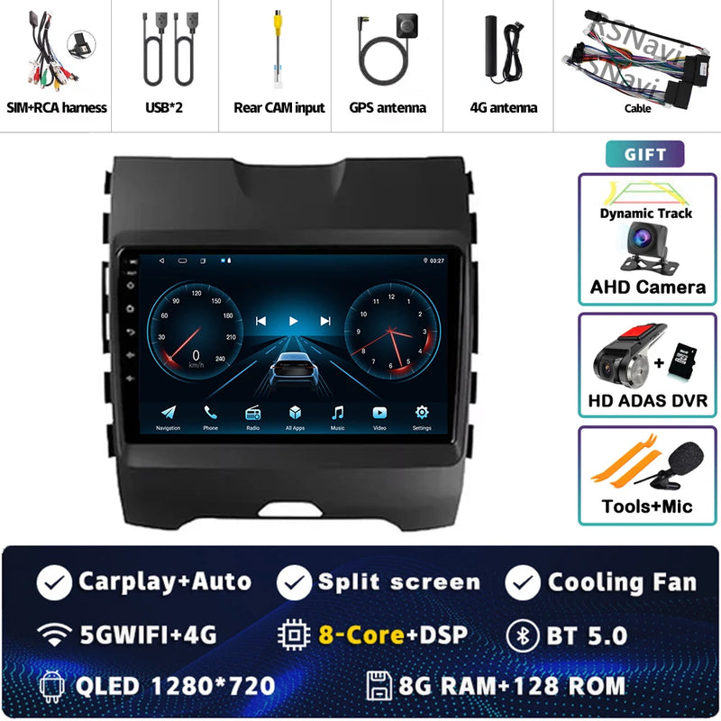 Autoradio CarPlay Ford Ranger, Everest et Edge (2015-2018) – Écran 9 pouces, jusqu'à 16 Go + 512 Go, vue 35