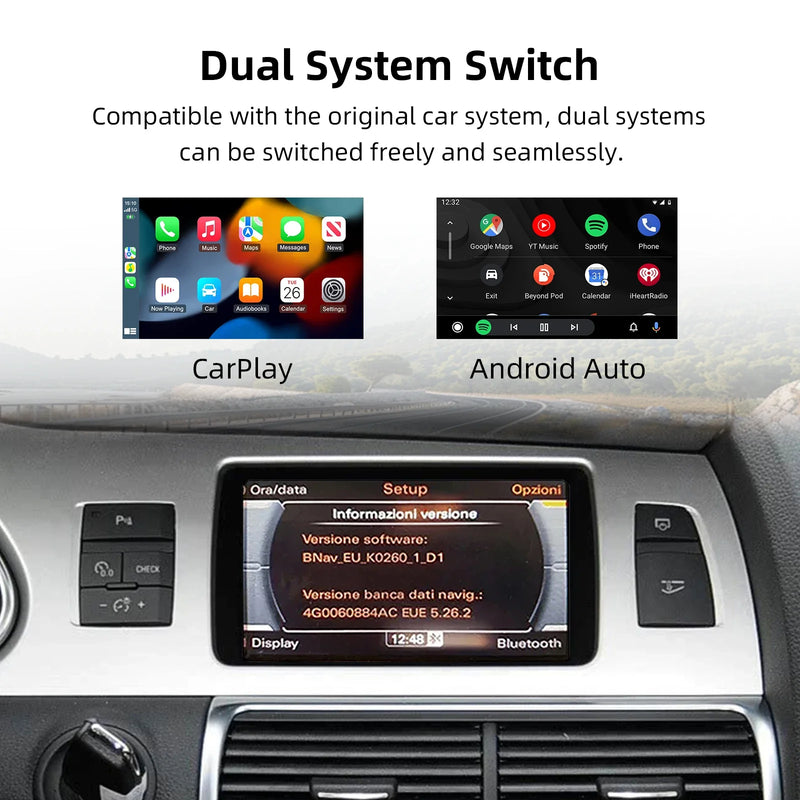 Interface CarPlay Android Auto pour Audi A6 et Q7 MMI 3G