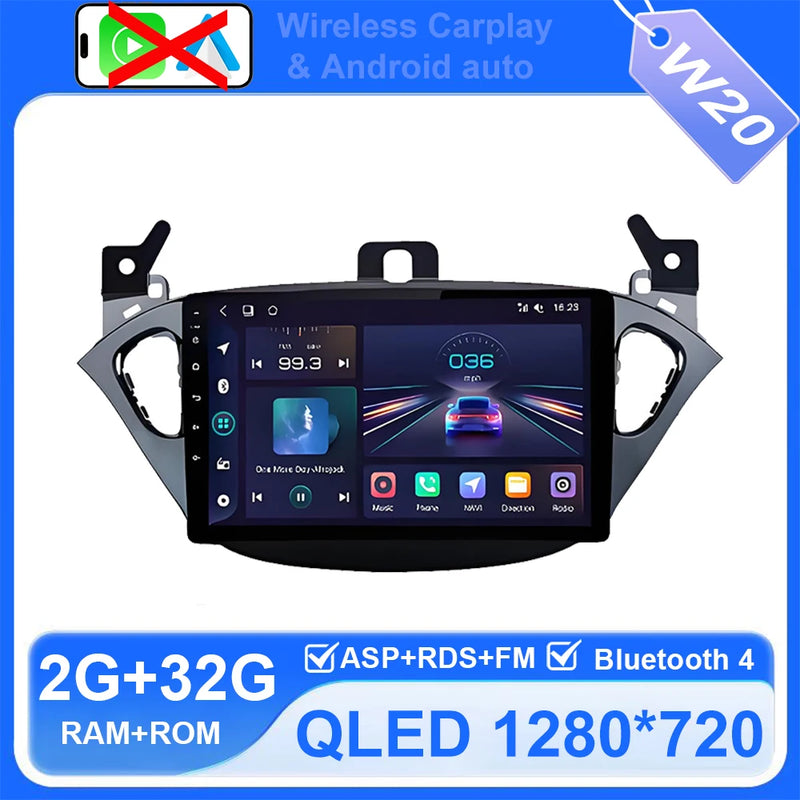 Autoradio CarPlay Opel Corsa E et Adam (2015-2019) – Écran QLED, jusqu'à 8 Go + 256 Go, vue 13