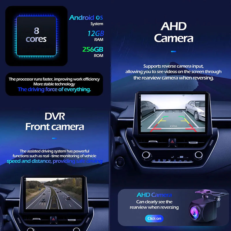 Autoradio CarPlay Hyundai i40 (2011-2019) – Écran IPS 7 pouces, jusqu'à 8 Go + 256 Go, vue 2