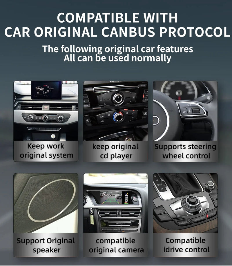 Autoradio CarPlay Audi A4 B8 A5 (2009-2016) – Écran 8,8 pouces 1920 x 720, CarPlay sans fil, vue 7