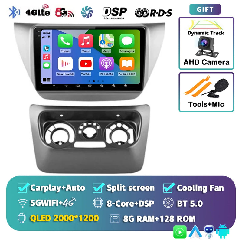 Autoradio CarPlay Mitsubishi Lancer 9 CS (2000-2010) – Écran 9 pouces 2K, jusqu'à 12 Go + 256 Go, vue 16