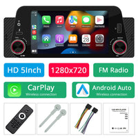 Autoradio CarPlay 1 DIN Universel – Écran 5 Pouces, Sans Fil, Bluetooth, FM, vue 24