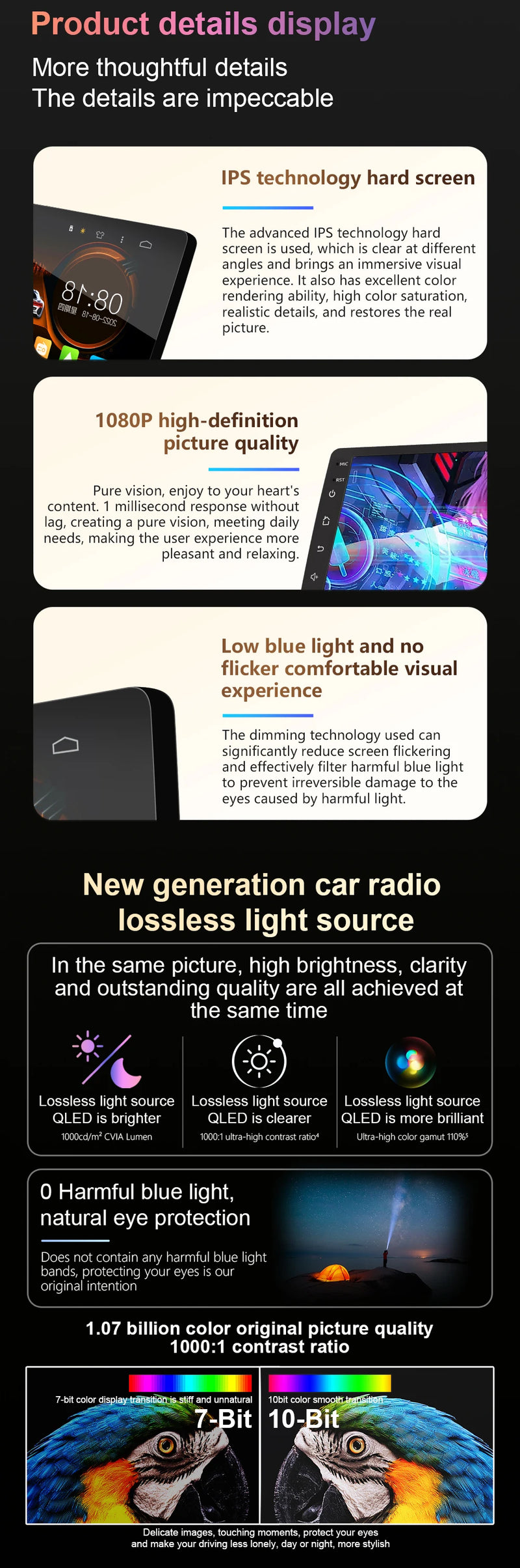 Autoradio CarPlay Citroën C2 et C3 (2001-2010) – Écran IPS 9 pouces, option écran 2K, jusqu'à 12 Go + 256 Go, vue 15