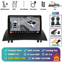 Autoradio CarPlay Renault Mégane 2 (2002-2009) – Écran 9 pouces, jusqu'à 16 Go + 512 Go, vue 37