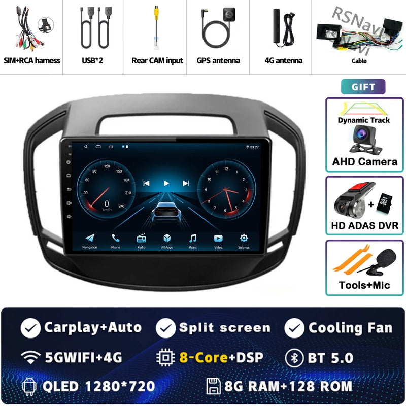 Autoradio CarPlay Opel Insignia (2013-2017) – Écran QLED, Android 16, jusqu'à 16 Go + 512 Go, vue 42