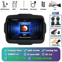Autoradio CarPlay Jeep Renegade (2016-2020) – Écran 9 pouces, jusqu'à 16 Go + 512 Go, vue 32