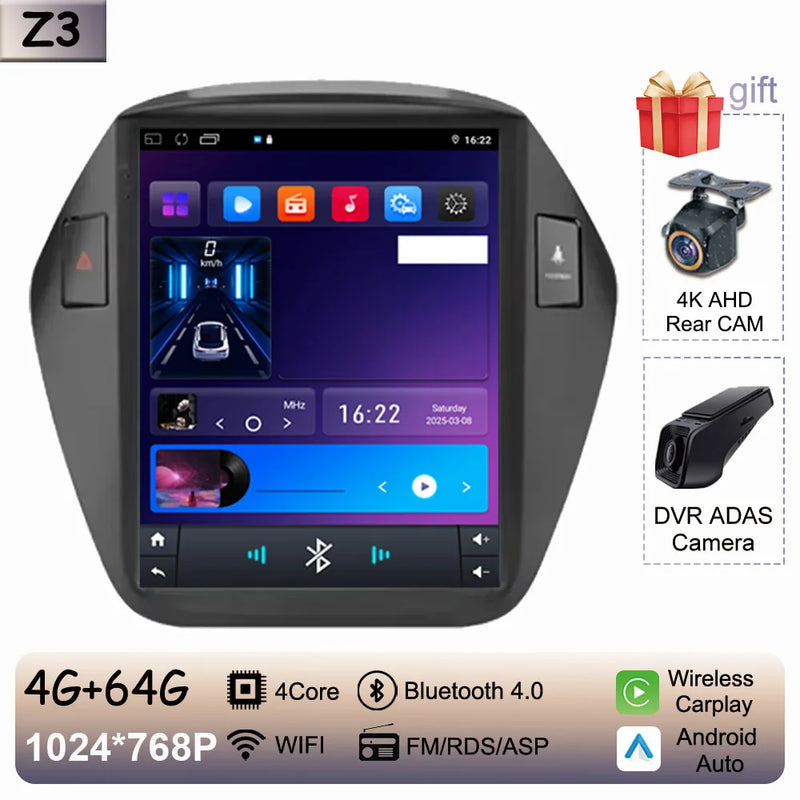 Autoradio CarPlay Hyundai ix35 (2009-2015) – Écran vertical 9,7 pouces, jusqu'à 8 Go + 256 Go, vue 30