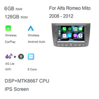 Autoradio CarPlay Alfa Romeo Mito (2008-2012) – Écran 7 pouces IPS, jusqu'à 8 Go + 128 Go, vue 24