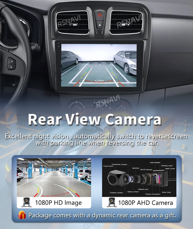 Autoradio CarPlay Dacia Sandero et Logan 2 (2014-2019) – Écran 9 pouces, jusqu'à 12 Go + 256 Go, vue 11