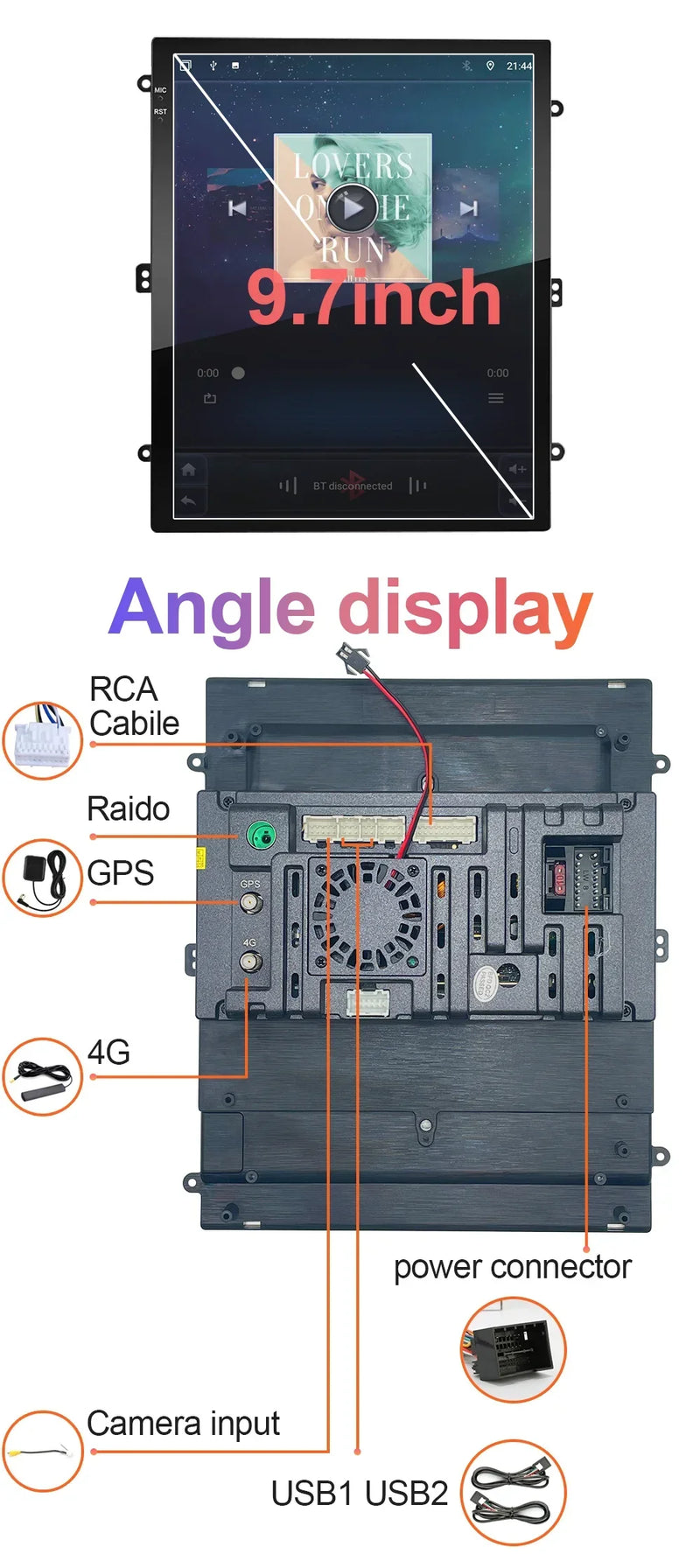 Autoradio CarPlay Renault Clio 5 (2019-2021) – Écran vertical 9,7 pouces, jusqu'à 8 Go + 256 Go, vue 8