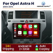 Autoradio CarPlay Opel Astra H (2004-2014) – Écran 9 pouces, jusqu'à 2 Go + 32 Go