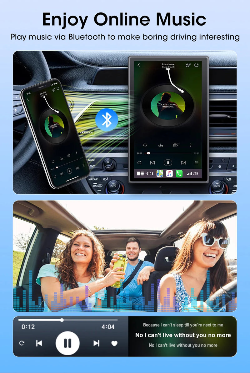 Écran CarPlay Universel Sans Fil 7, 8 ou 9 Pouces – Support Magnétique et Ventouse, vue 20