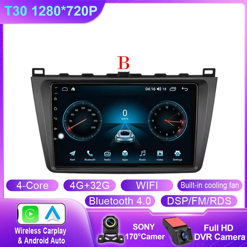 Autoradio CarPlay Mazda 6 GH (2008-2012) – Écran 9 pouces, jusqu'à 12 Go + 256 Go, vue 19