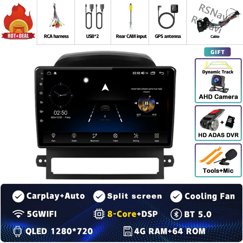 Autoradio CarPlay Chevrolet Captiva (2008-2012) – Écran 9 pouces sans fil, jusqu'à 16 Go + 512 Go, vue 35