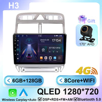 Autoradio CarPlay Peugeot 307 SW et CC (2002-2013) – Écran 9 pouces, Android 16, vue 15