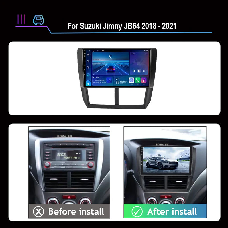 Autoradio CarPlay Subaru Forester SH (2007-2013) et Impreza GH GE (2007-2011) – Écran QLED 9 pouces, vue 7