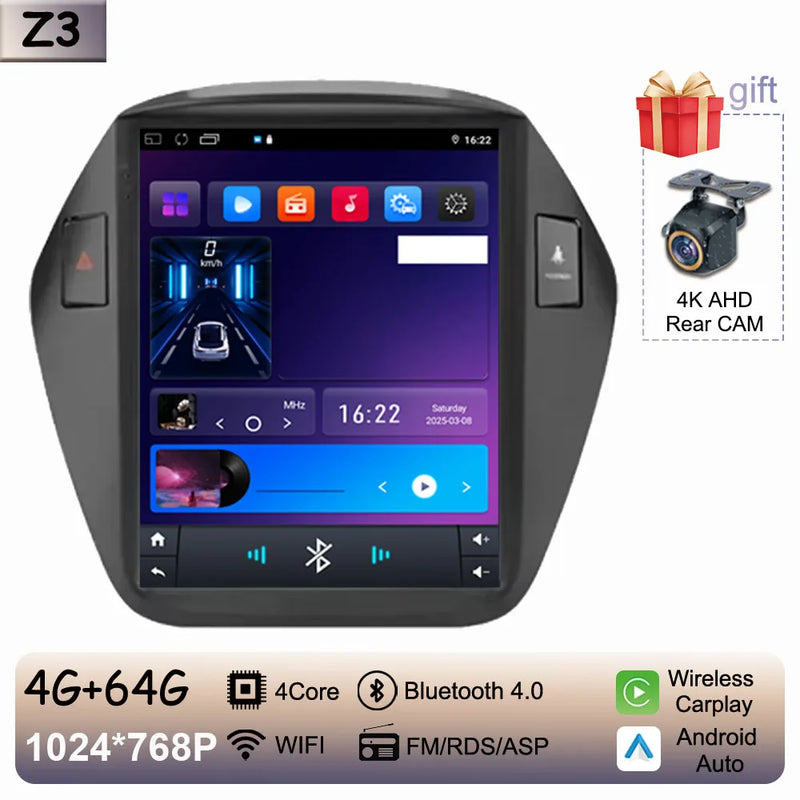 Autoradio CarPlay Hyundai ix35 (2009-2015) – Écran vertical 9,7 pouces, jusqu'à 8 Go + 256 Go, vue 33