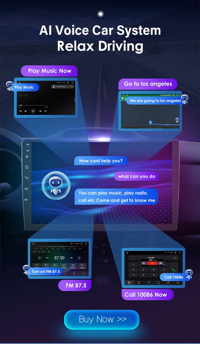 Autoradio CarPlay Nissan Navara NP300 D23 (2014-2021) – Écran 9 pouces, Android 16, vue 15